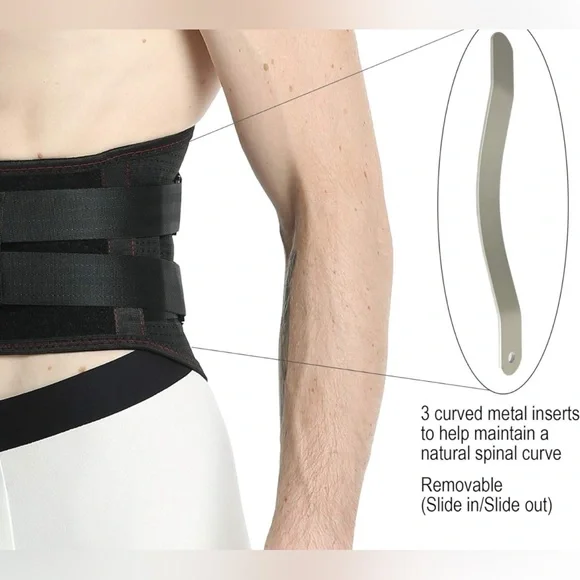 NeoTech Care Back Brace - Breathable & Adjustable Support for Lower Back Pain - Picture 2 of 4